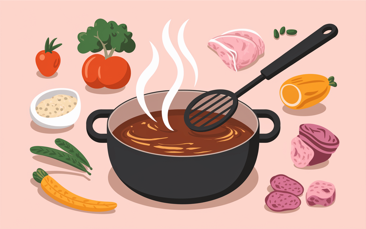 Préparer sauce et ajuster dosage fond de veau Maggi