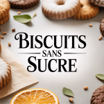 Assortiment biscuit sans sucre dorés ingrédients naturels