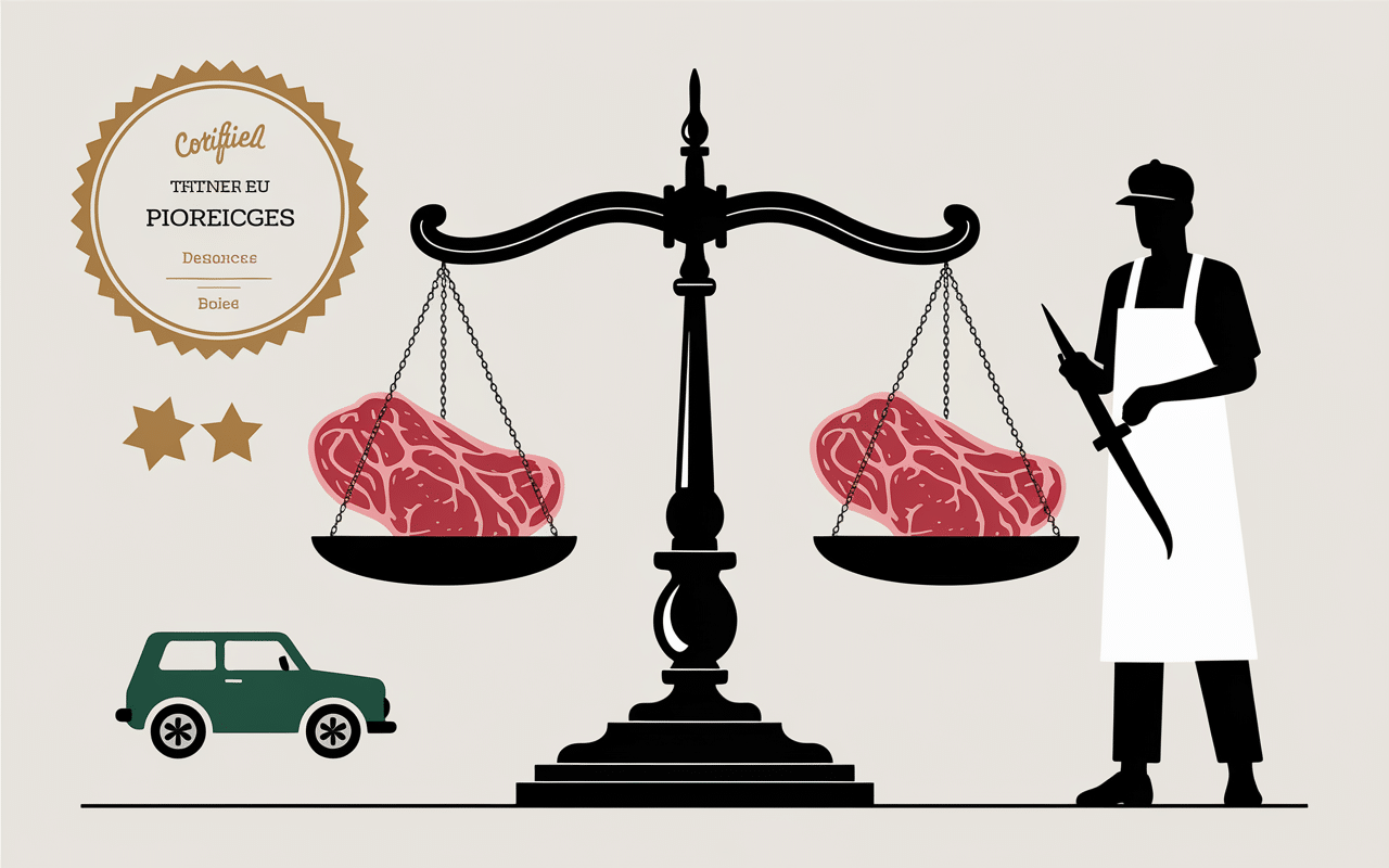 Balance certificat boucherie halal geneve