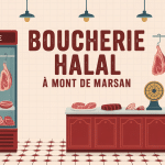 Vitrine boucherie halal mont de marsan décor traditionnel