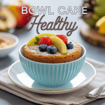 Bowl cake healthy aux flocons d'avoine et fruits frais