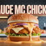 burger poulet sauce mc chicken fond moderne