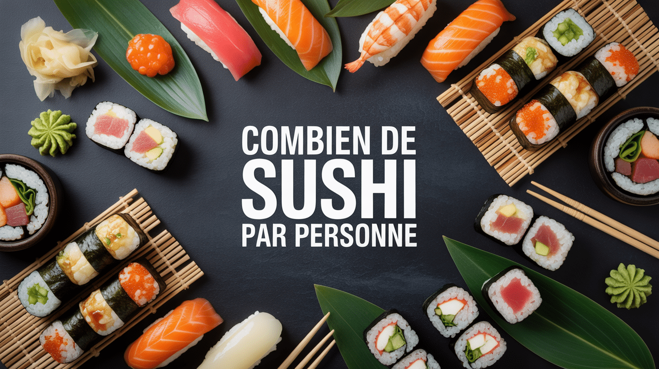 Combien de sushi par personne plateau sushi élégant