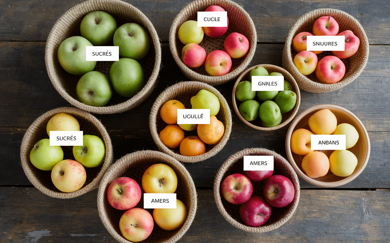 différentes pommes pour comment faire du cidre de pomme