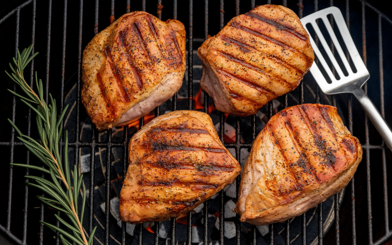 cuisson filet de poulet au barbecue température parfaite