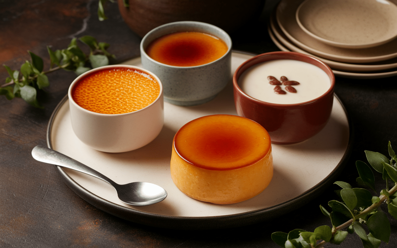 Dessert espagnol après une paella plateau de classiques