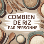 dose riz par personne illustration table bols