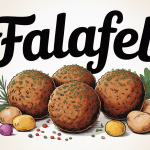 Falafel origine illustration boulettes et épices