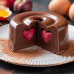fondant au chocolat sans sucre avec coeur coulant