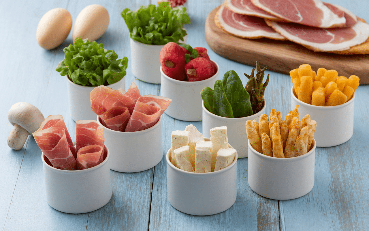 garnitures variées crêpes à la farine de sarrasin