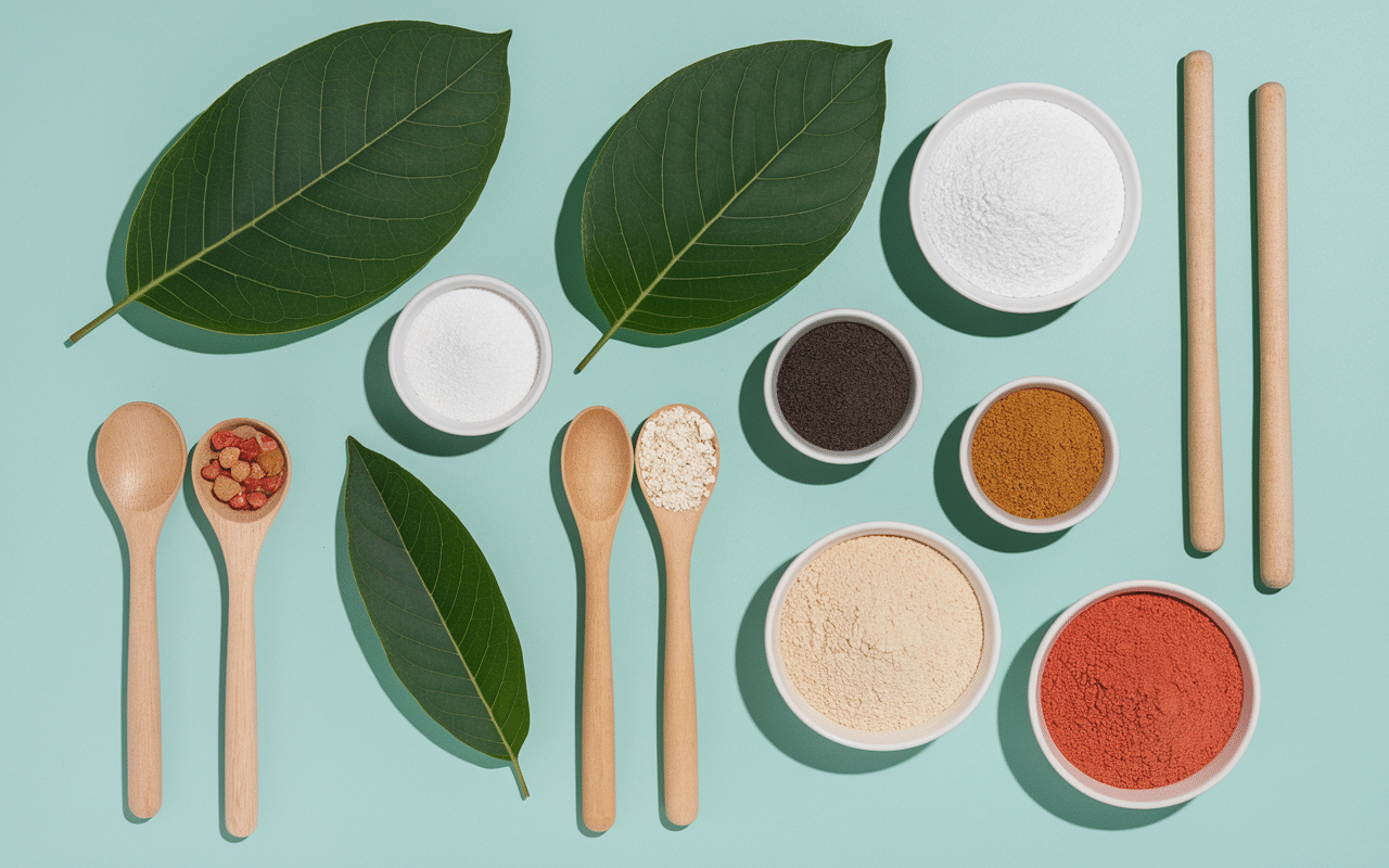 Ingrédients naturels pour biscuit sans sucre