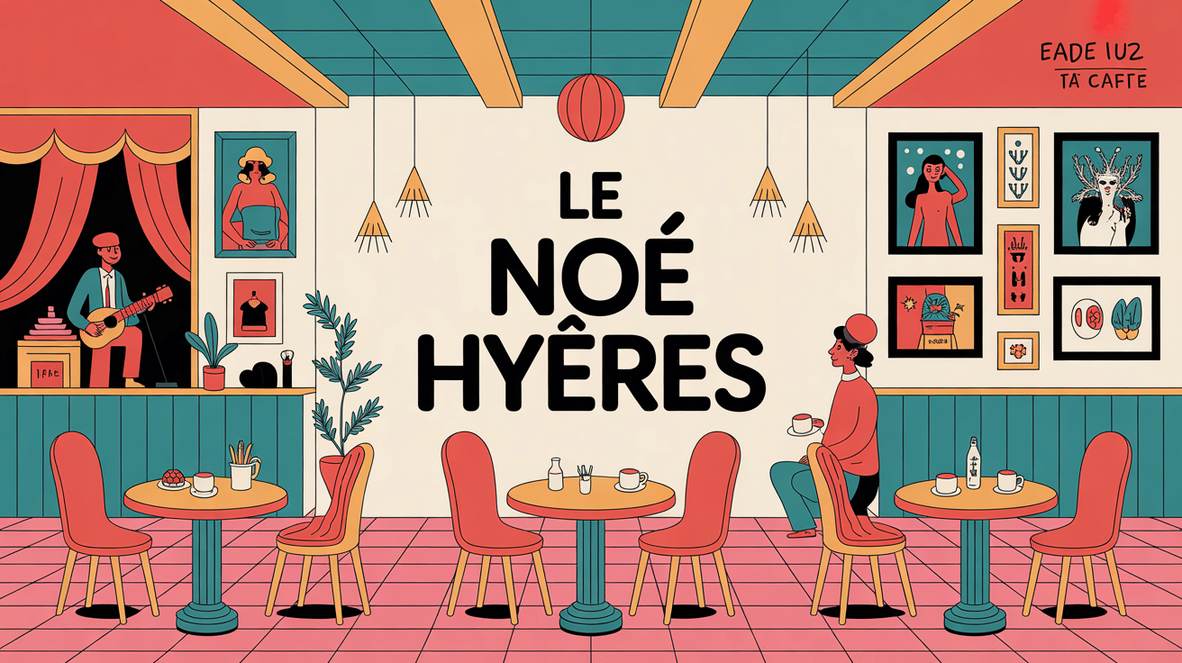 Illustration espace culturel le noe hyeres convivial