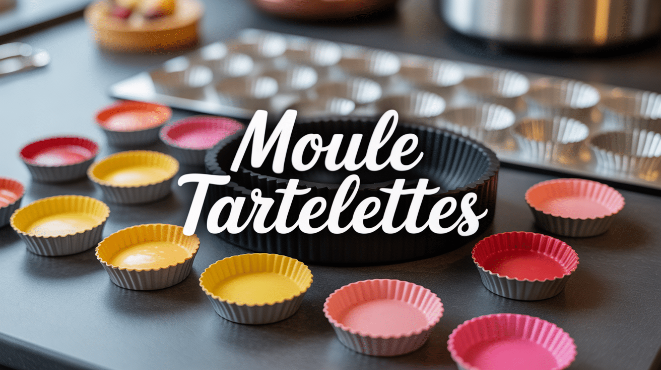 Moule tartelette metallique et silicone avec tartelettes demoulees