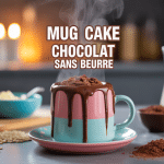 mug cake chocolat sans beurre vapeur tasse micro-ondes