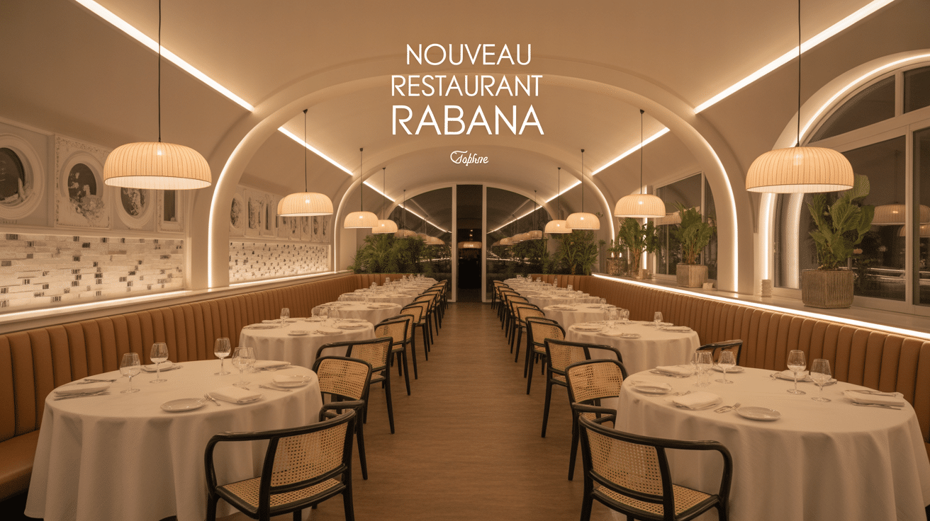 new rabana restaurant interieur contemporain tables dressees
