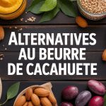 différents pots alternatives par quoi remplacer le beurre de cacahuète