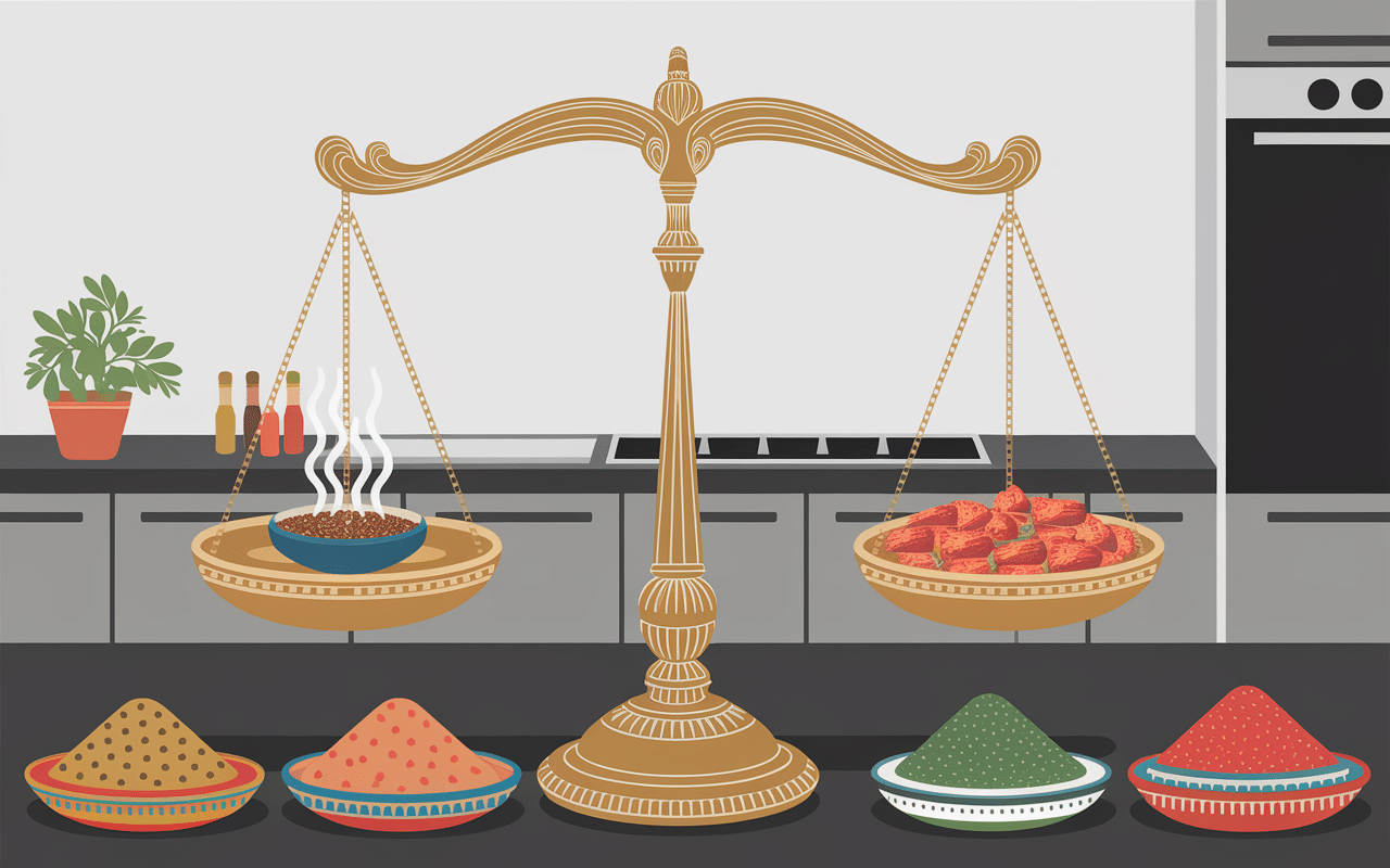 balance garam masala et plats cuisine indienne