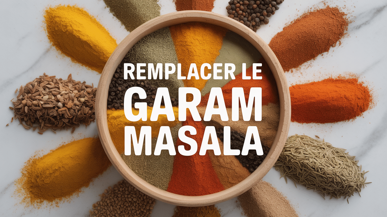 vue aérienne épices garam masala et alternatives