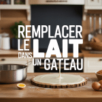 par quoi remplacer le lait dans un gâteau cuisine illustration moderne