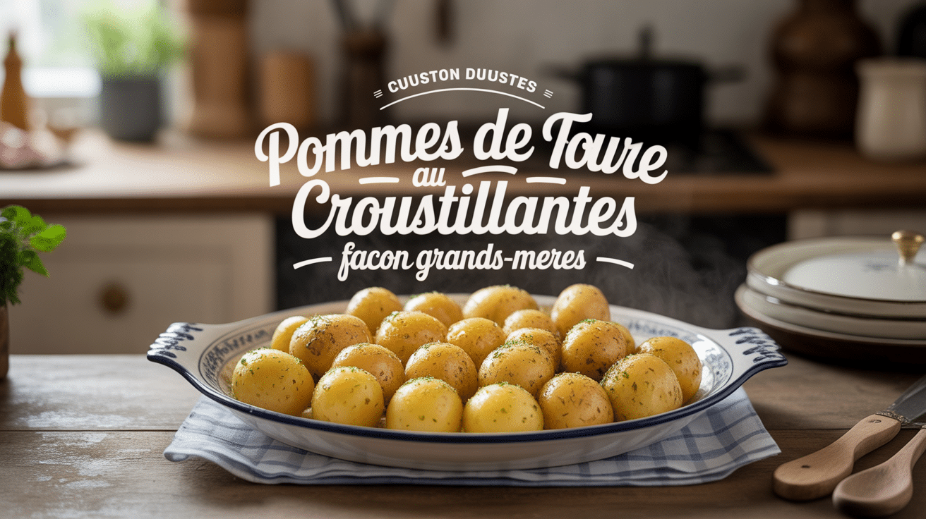 Pommes de terre au four croustillantes façon grands-mères en plat doré
