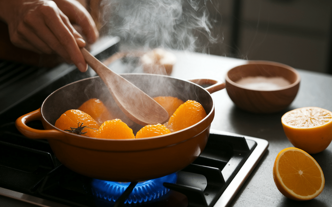 Préparer confiture de kaki ingrédients cuisine maison