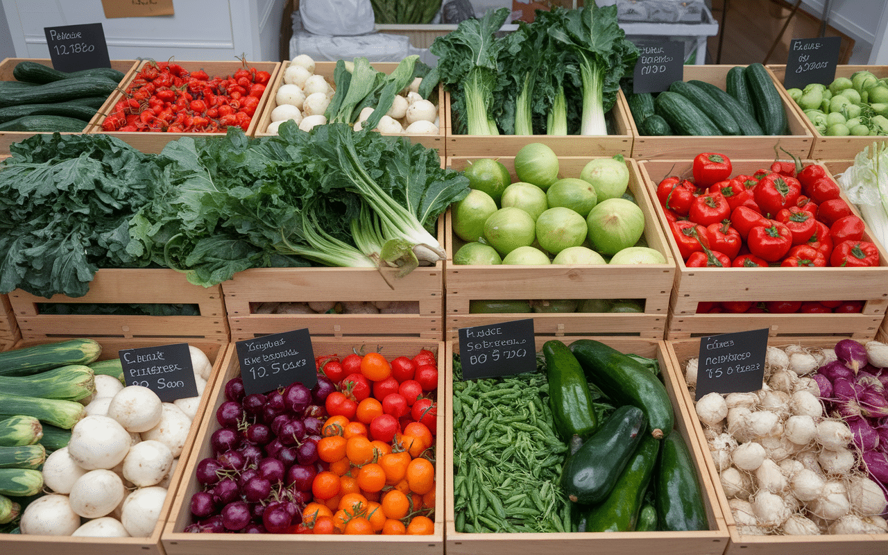 Primeur legumes villetaneuse légumes frais marché