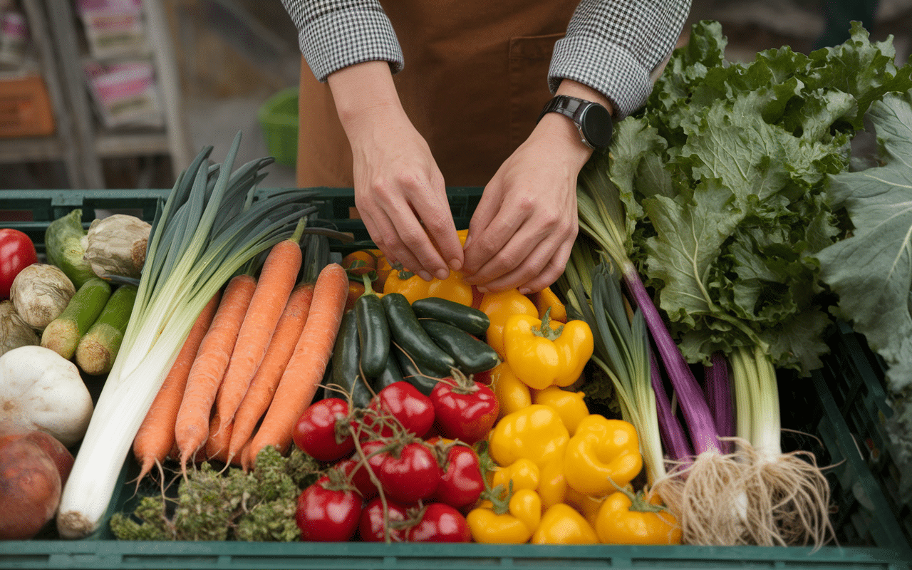 Primeur legumes villetaneuse sélection légumes frais