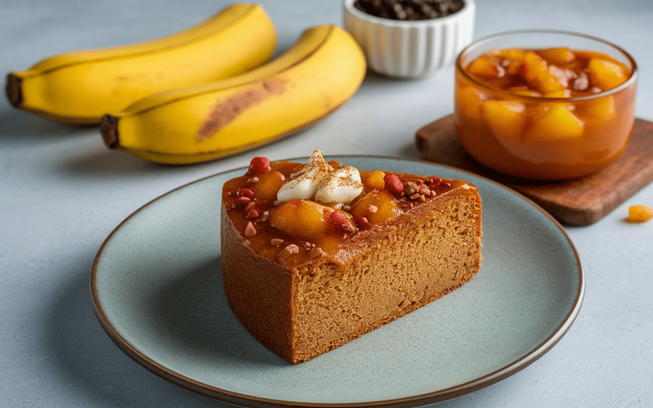 recette gâteau sans matière grasse ni sucre bananes compote cannelle