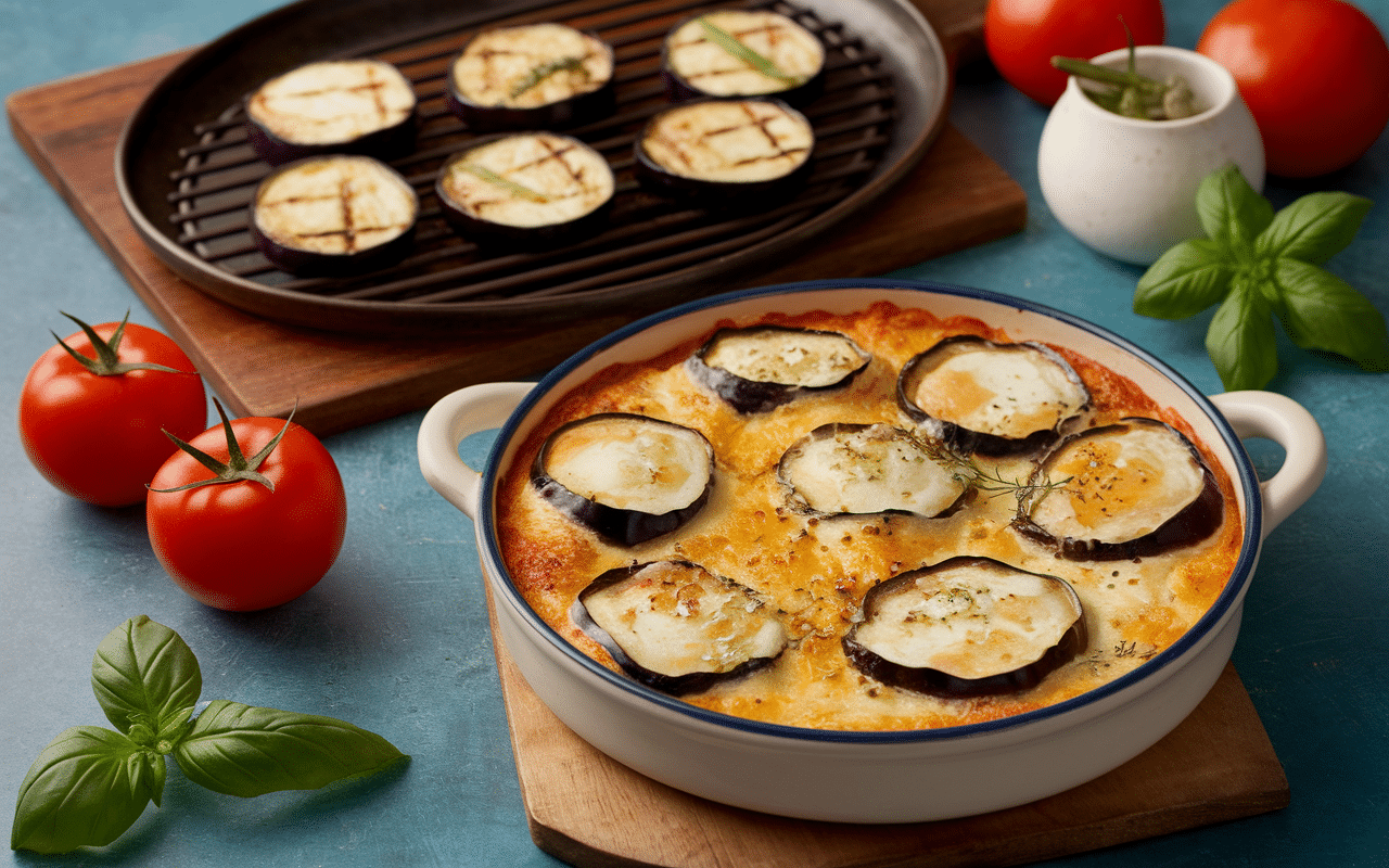 gratin aubergine blanche plat mediterraneen recettes aubergine blanche