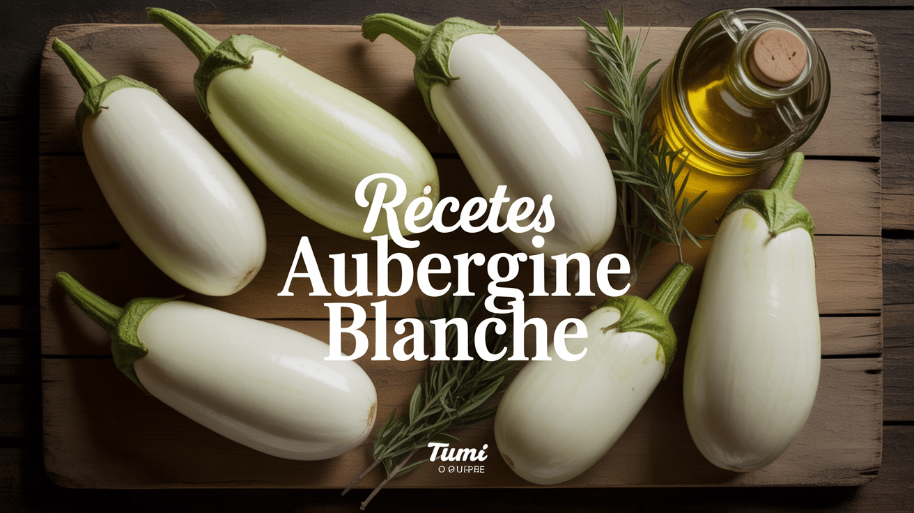 aubergines blanches entieres sur planche pour recettes aubergine blanche