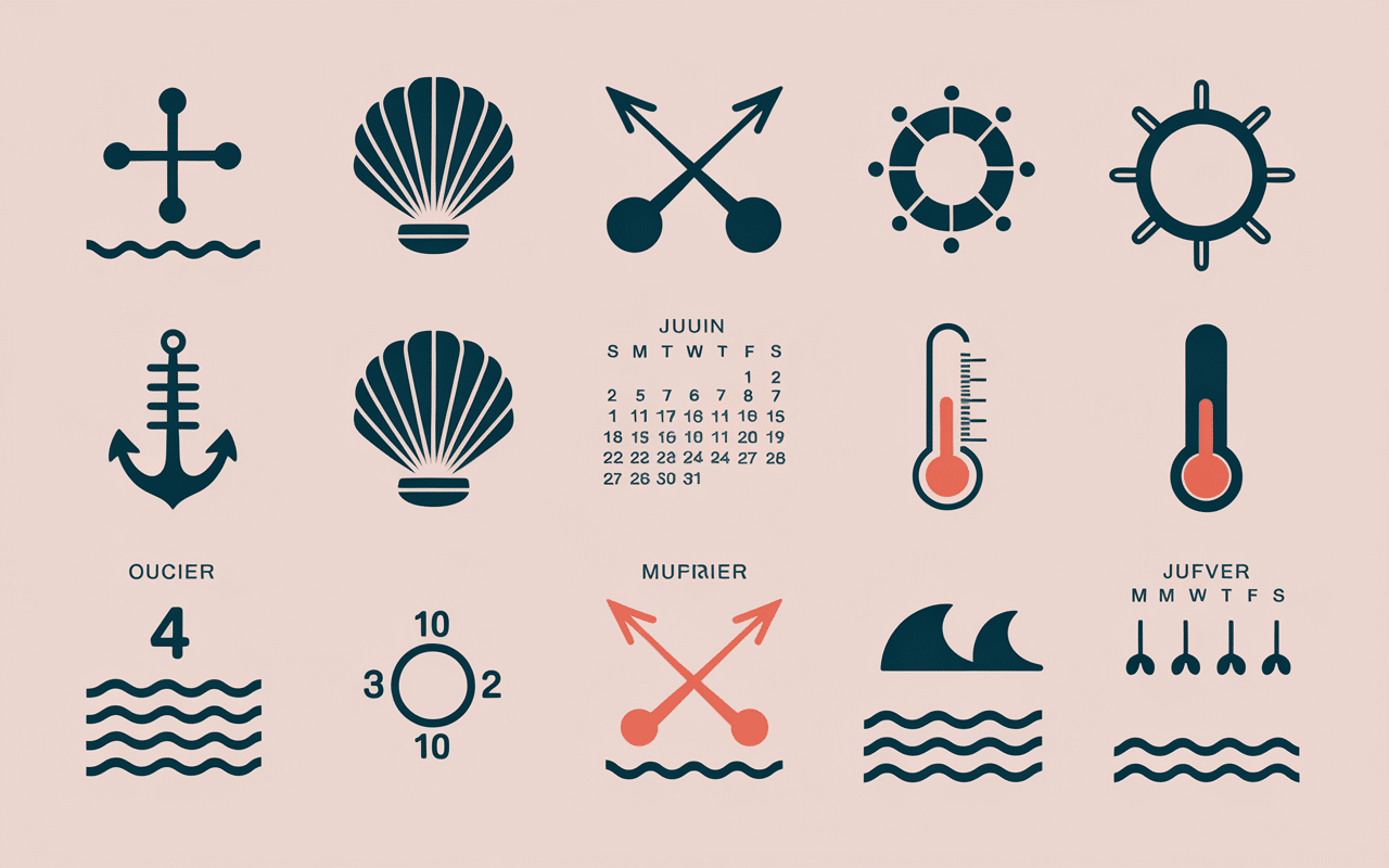 Calendrier saison des moules Bretagne