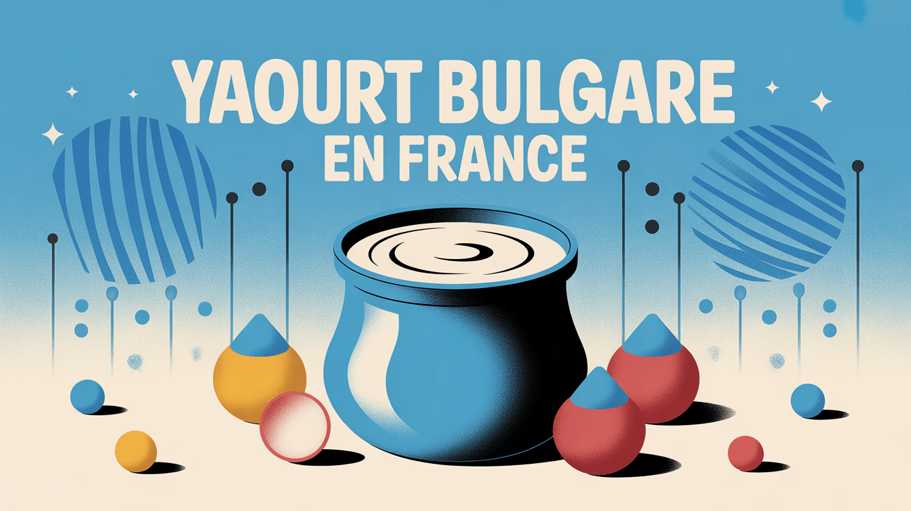 Yaourt bulgare equivalent illustration crémeuse avec ferments