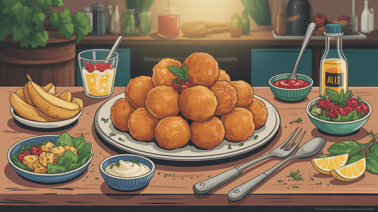 accompagnement accras de morue avec sauces et plantain