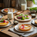 galette de flocons d avoine sucrée et salée sur table