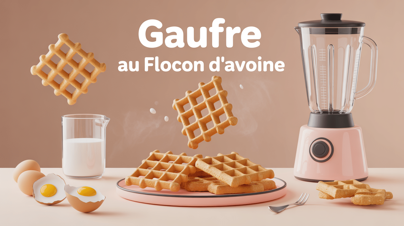 gaufre flocon d'avoine saine et croustillante