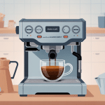 machine à café silvercrest problème illustration vectorielle