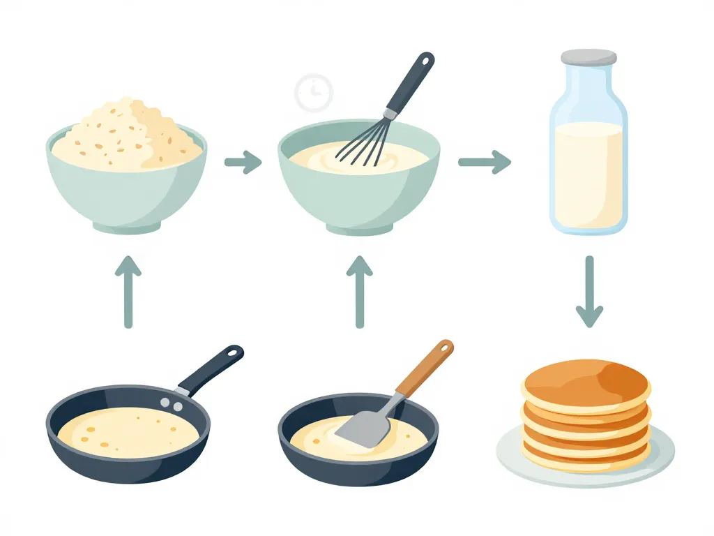pancake farine d avoine étapes de préparation et cuisson