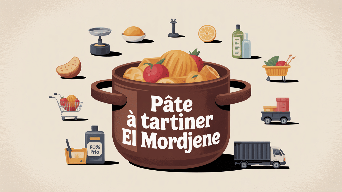 pâte a tartiner el mordjene prix concept image pot et icônes
