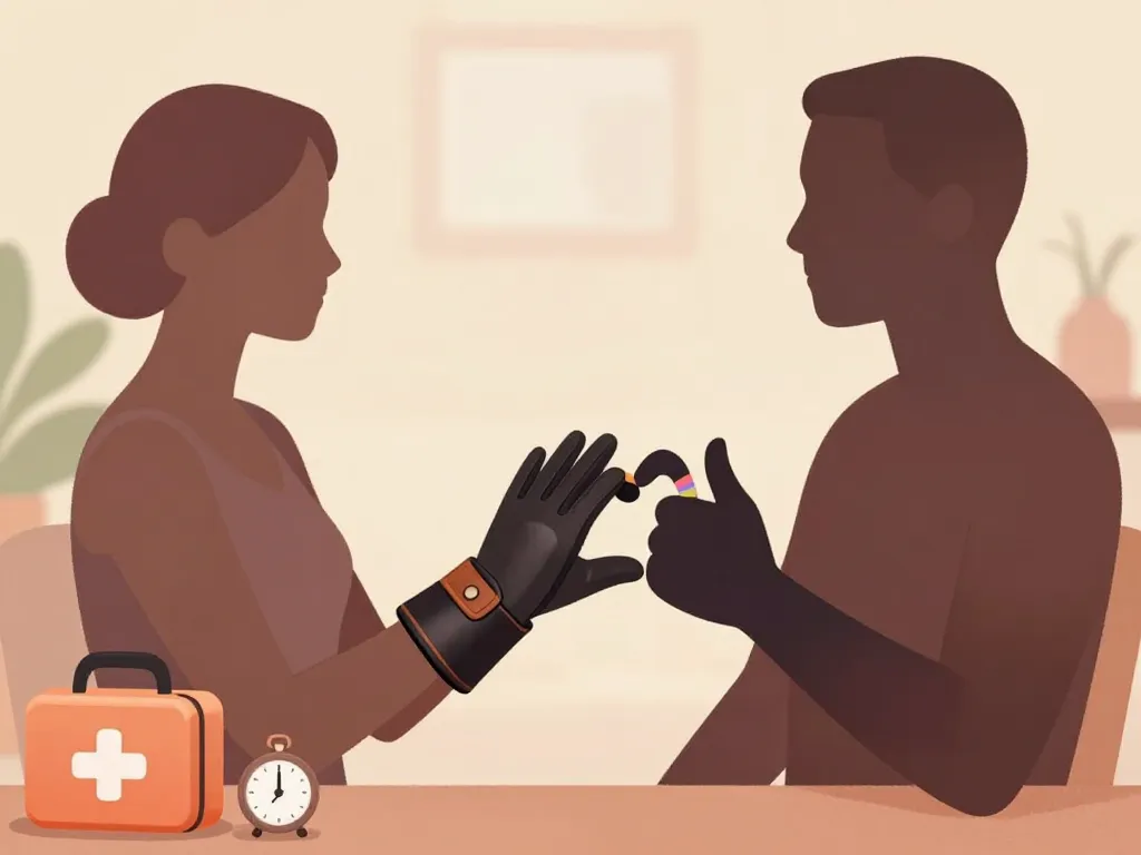 Scène pride rice consentement accessoires cuir caoutchouc