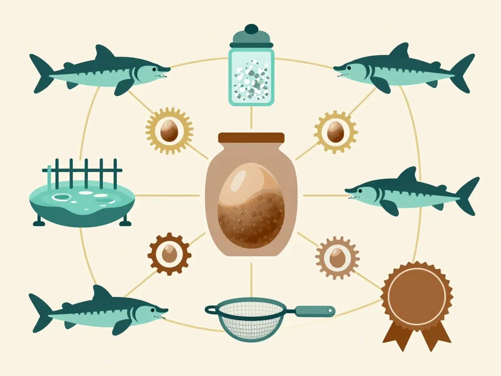 Illustration prix du caviar au kg : espèces, origine, salage, calibre