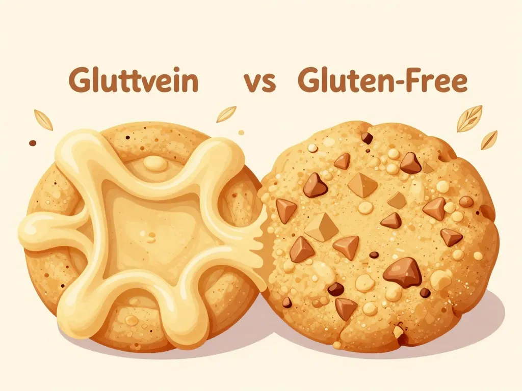 recette cookie sans gluten comparaison structure gluten vs sans gluten