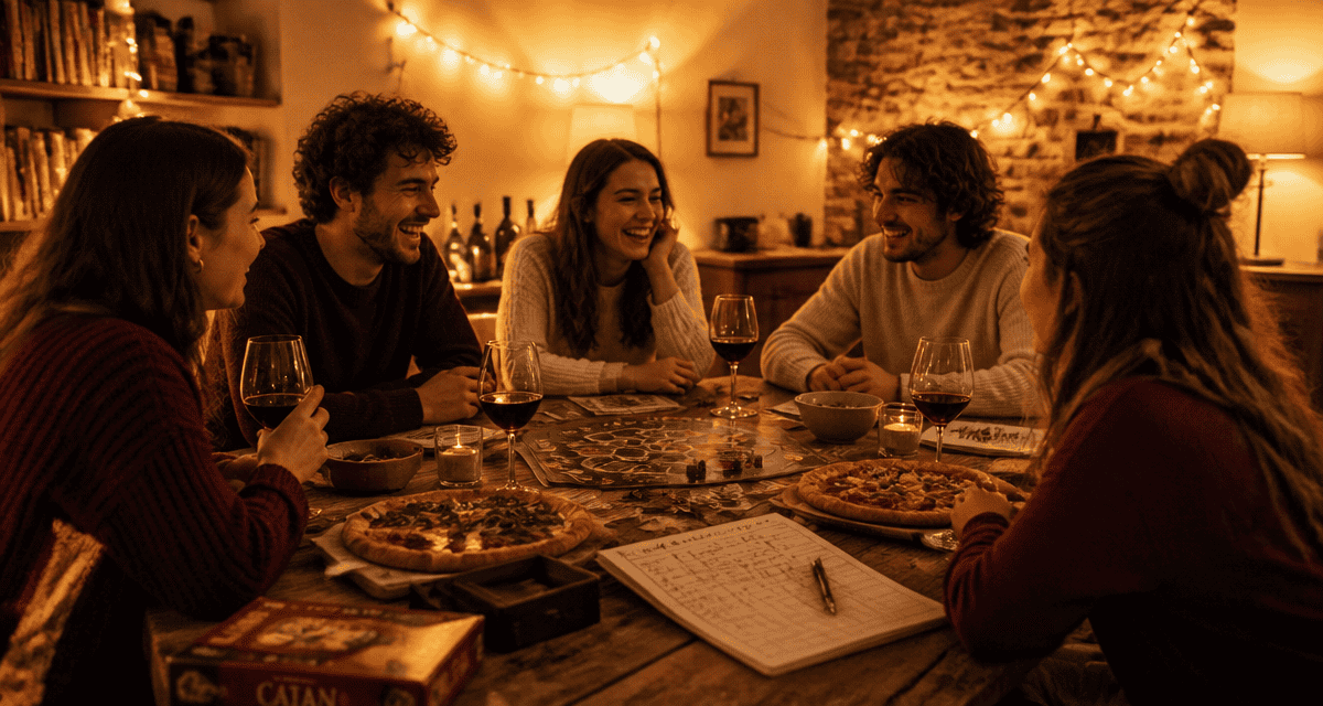truc à faire entre pote à la maison autour d'une table
