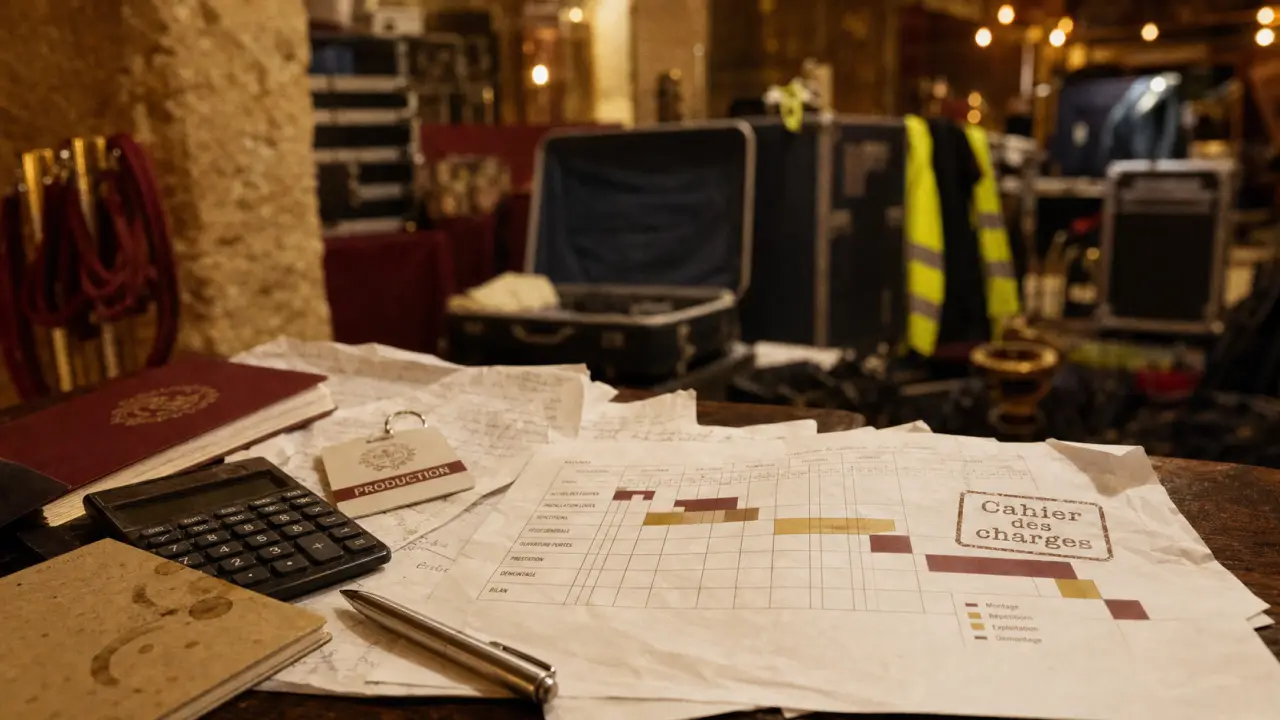 Chef de projet événementiel gère budget et imprévus avec rétroplanning et documents